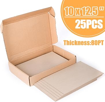 Chipboard Sheets (12.5 Inch x 10 Inch, Pack, 25)