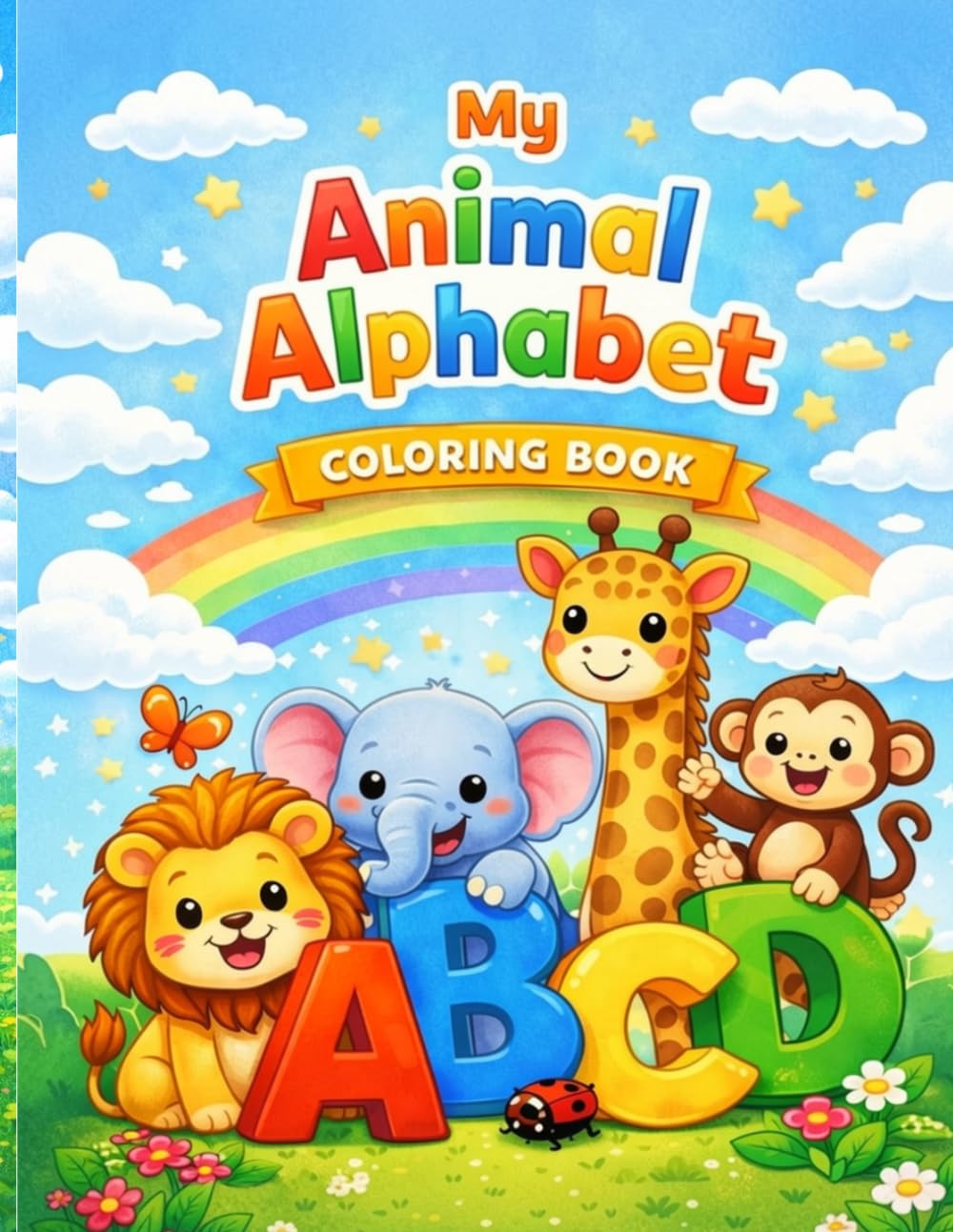 My Animal Alphabet: Coloring Book