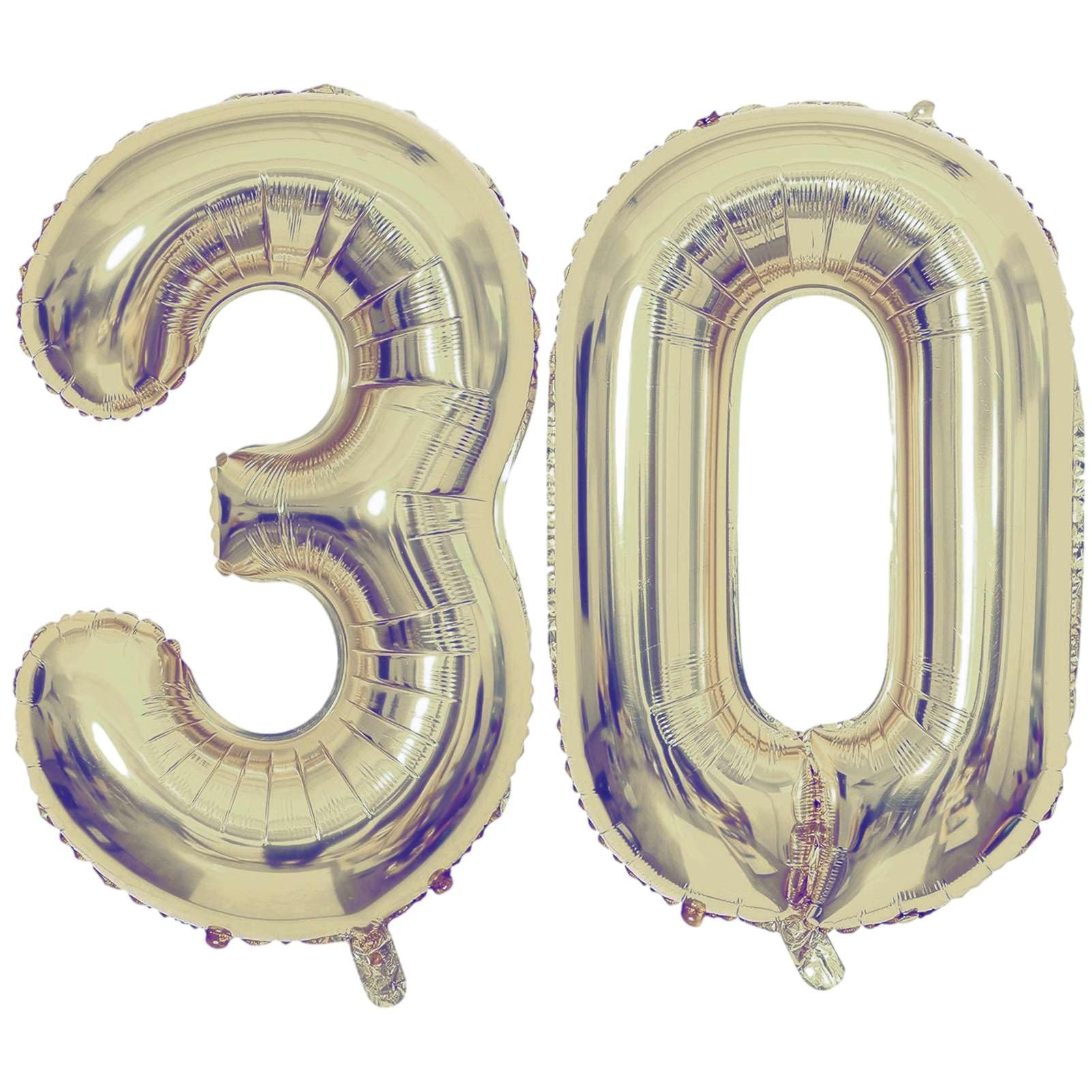Champagne Gold Number Balloons - 40 Inch -4 Champagne Gold Number Balloons - 40 Inch -4