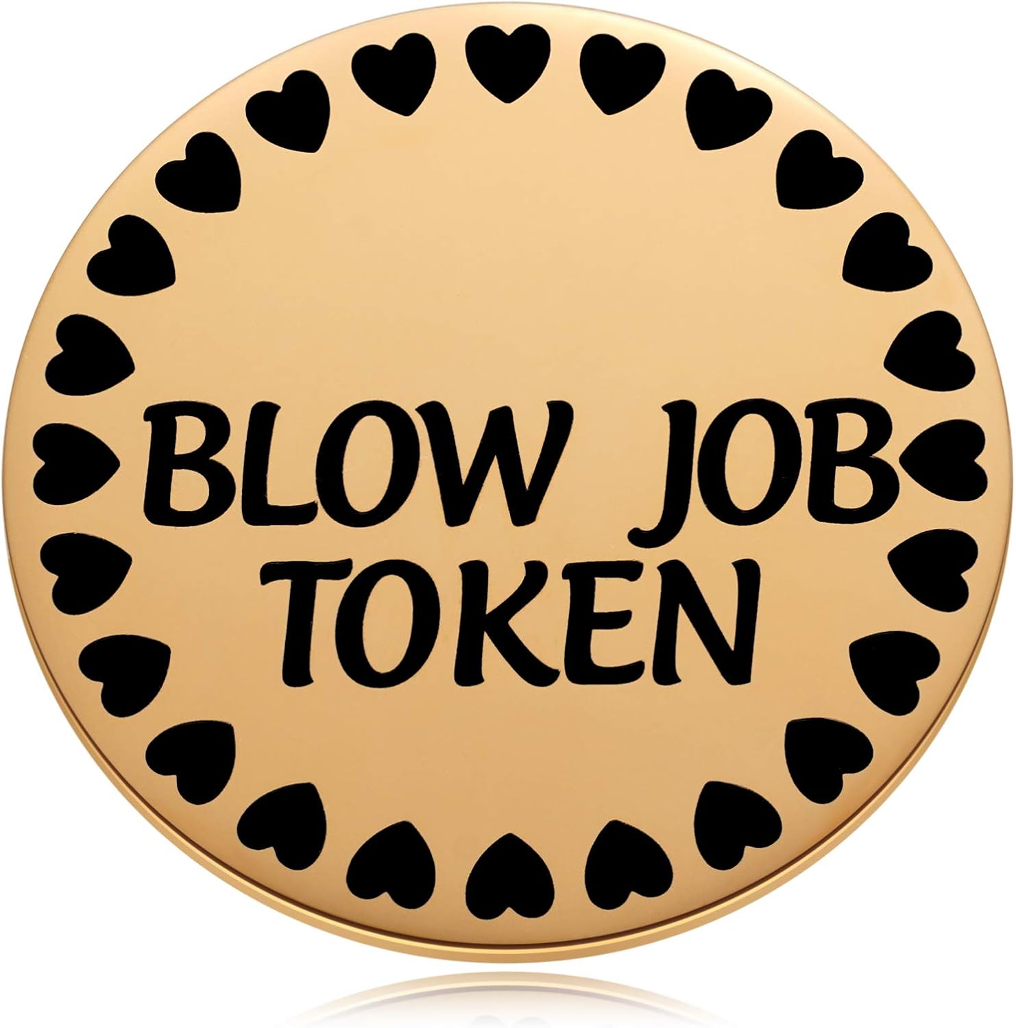 MIXJOY Funny Gift for Husband or Boyfriend, Naughty Gifts for Him or Men, Fiance Valentines Day Birthday Anniversary Token Coin Golden 1.5"