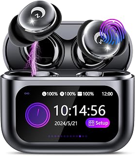 2026 Sleep Earbuds Bluetooth 5.4 in Ear Smart Touch Screen Ear Buds, 48H Playtim