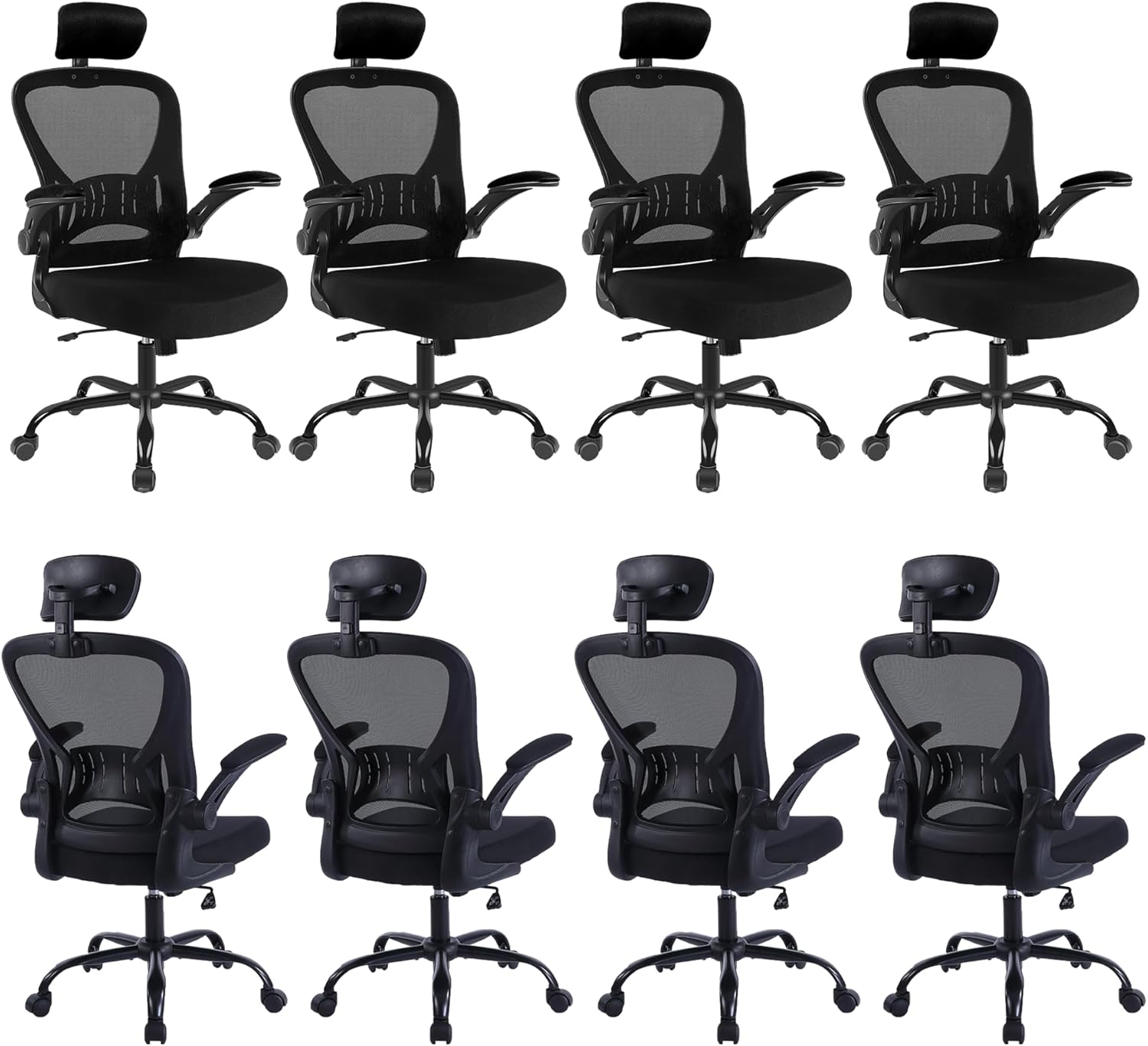 Ergonomic Mesh Office Chair Lumbar Support Adjustable Height Swivel