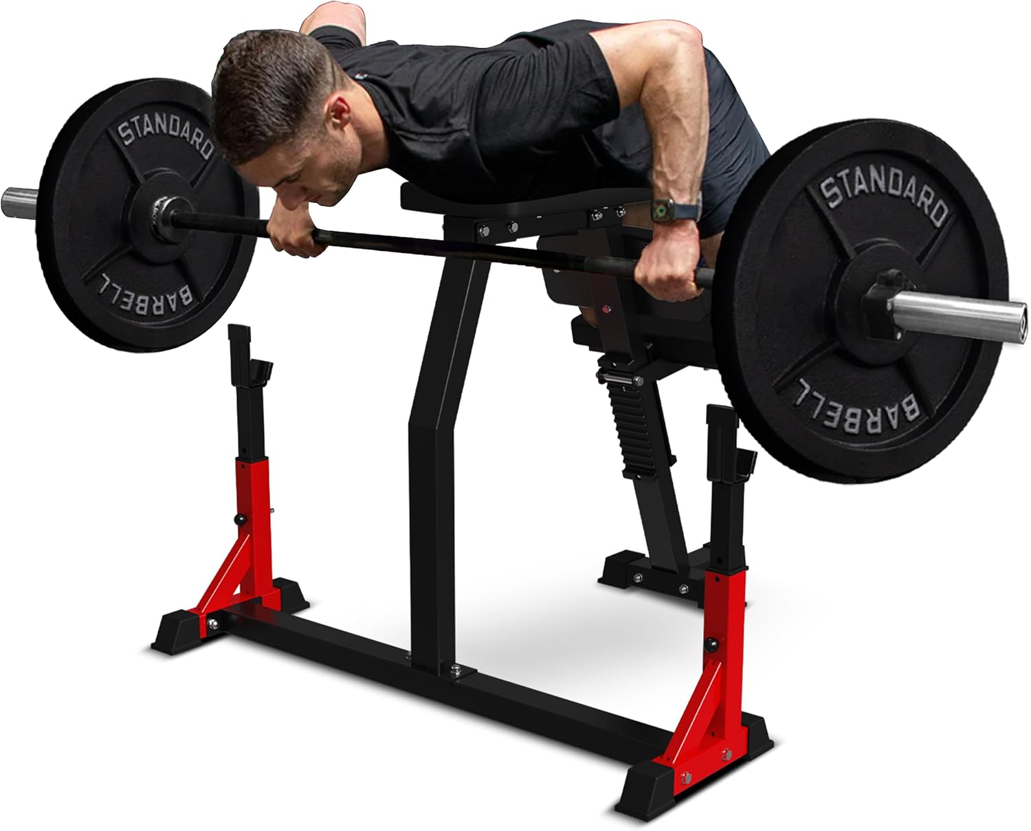 Seal Row Bench, Back Machine Back Extension Bench, with Stationary Bench Combo, Upper Body Workout Equipment for Reverse Hyper and Lateral Raise,1500LBS Weight Capacity