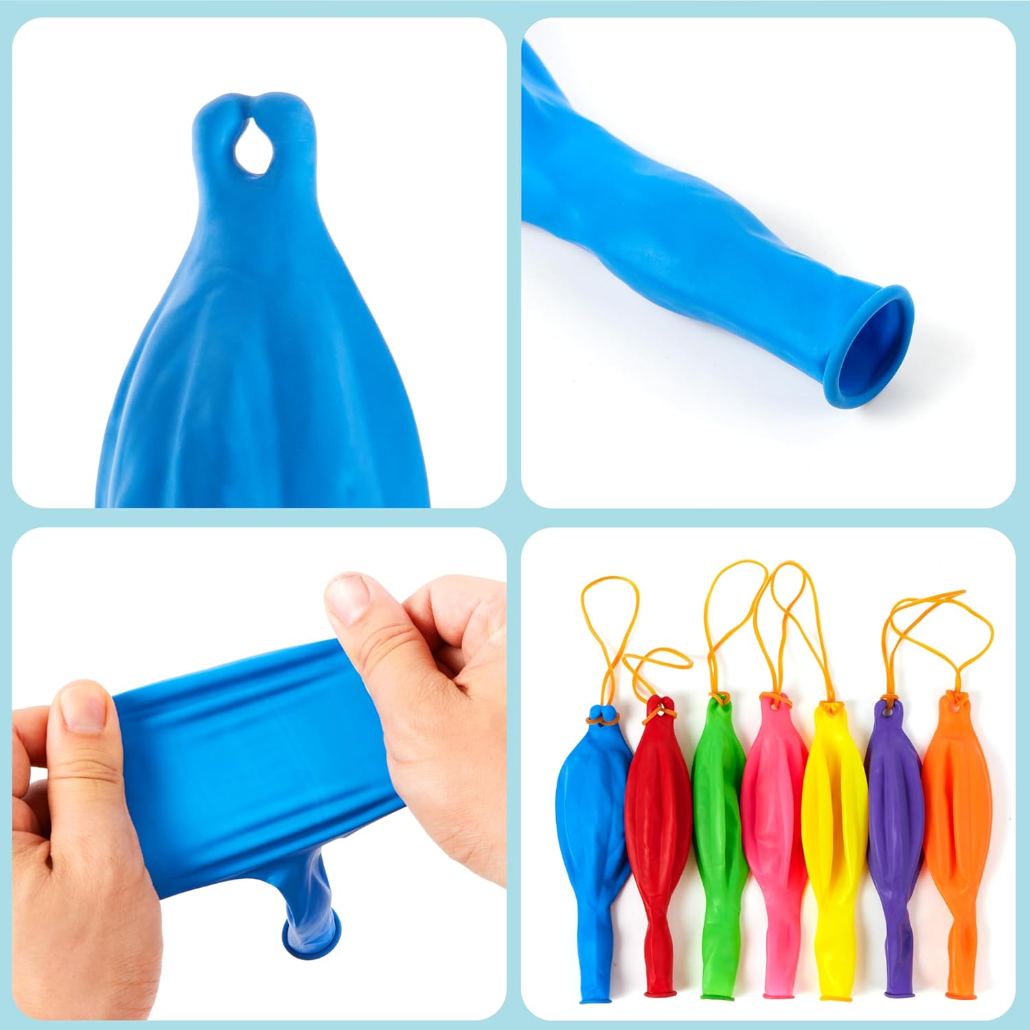 JOYIN 12 Pcs Punch Balloons, Easter Egg Fillers, Heavy Duty Party Favors for Kids, Punching Balloons with Rubber Band Handle for Birthday, Goodie Bags Stuffers, Party Supplies