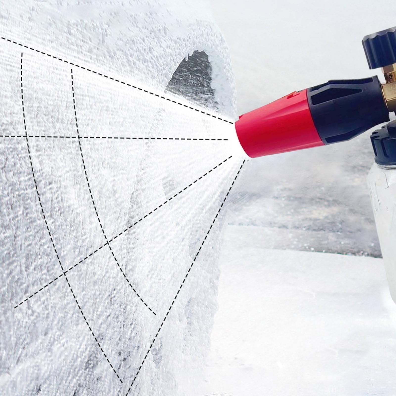 Cañón De Espuma Para Hidrolimpiadora Accesorio de jabón de nieve para | Pistolas de hidrolavadora para lavado de coches Limpieza con espuma: vehículo, moto, jardín,