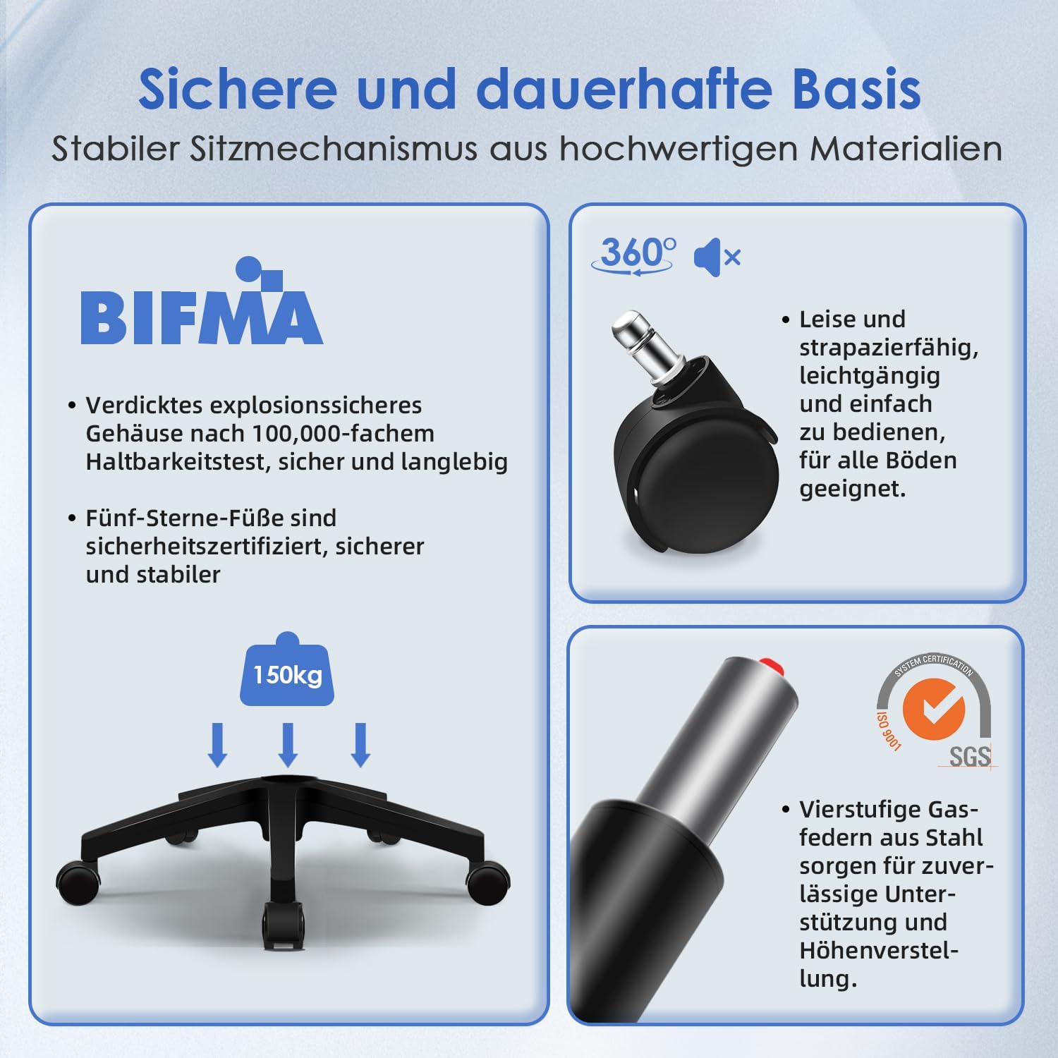 Hinonde Bürostuhl,Schreibtischstuhl mit Hochklappbare Armlehnen und Wippfunktion,Drehstuhl,Höhenverstellbarer Bürostuhl ergonomisch Home Office Stuhl mit Atmungsaktivem Netz,Bis zu 150kg