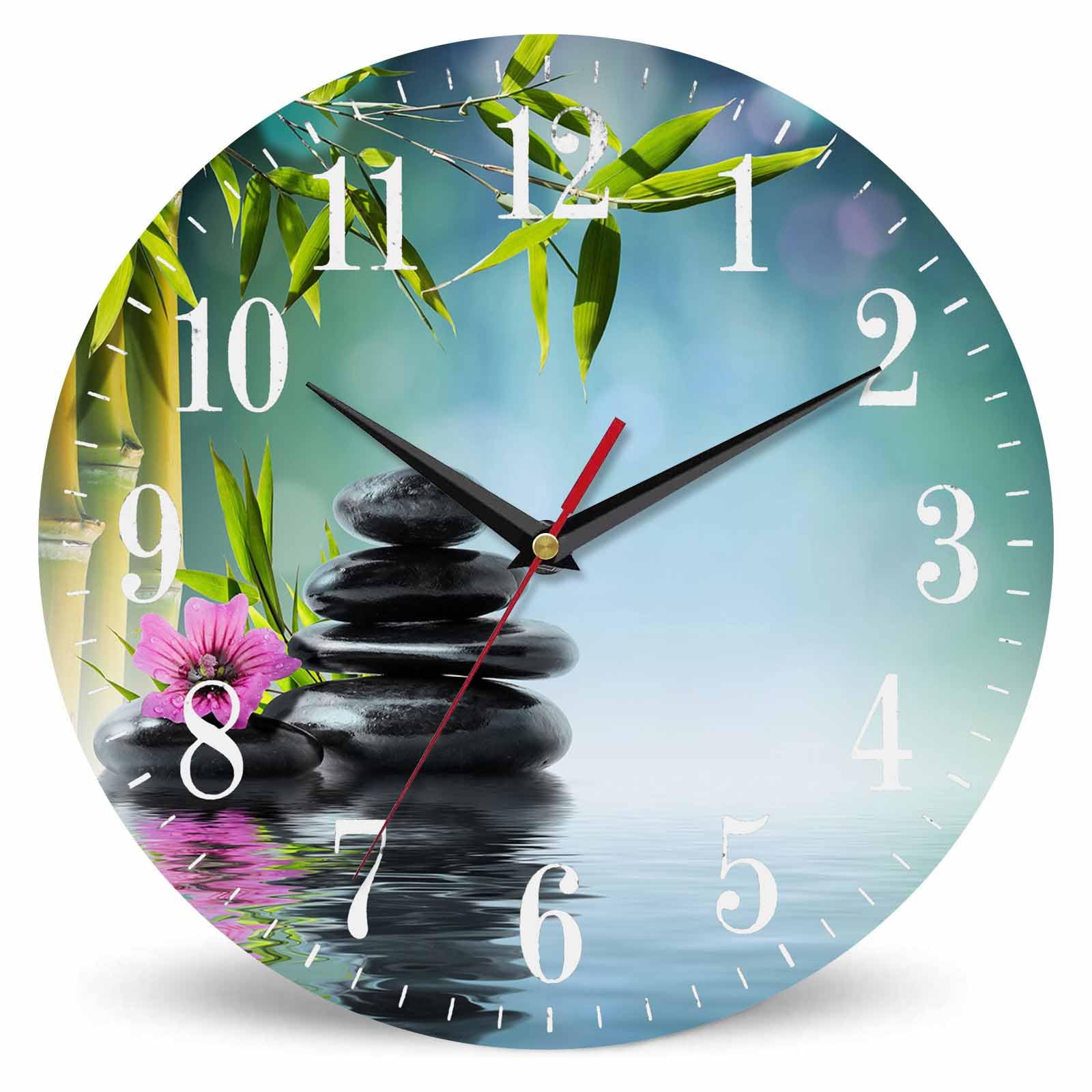 Horloge silencieuse sans tic-tac pour salon et méditation paisible
