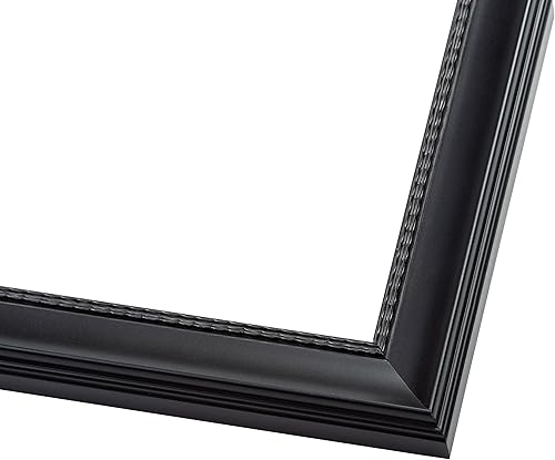 Miniatura 9 de Marco de fotos negro de madera real de 20 x 14 pulgadas de ancho de 1.25 pulgadas  Profundidad del marco interior de 0.5 pulgadas  Marco de fotos