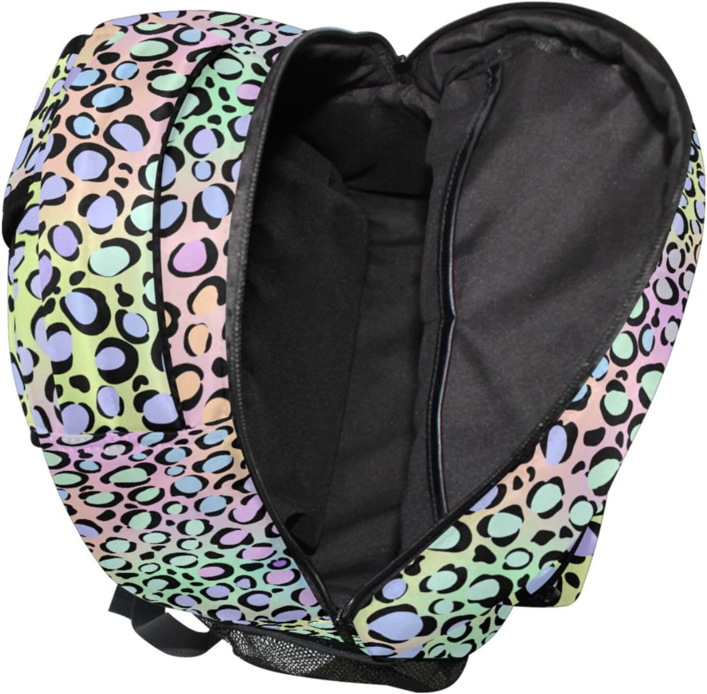 MNSRUU Student Travel School Backpack Holographic Leopard Print College Laptop Backpacks Business iPad Tablet Computer Bookbags for Adult Teen One Size