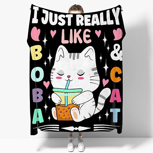 Miniatura 8 de Boba - Manta de ajolote para mujeres y niñas, ligera, suave, de franela, de forro polar, para sofá, cama, sofá y niños pequeños (50 x 40 pulgadas)