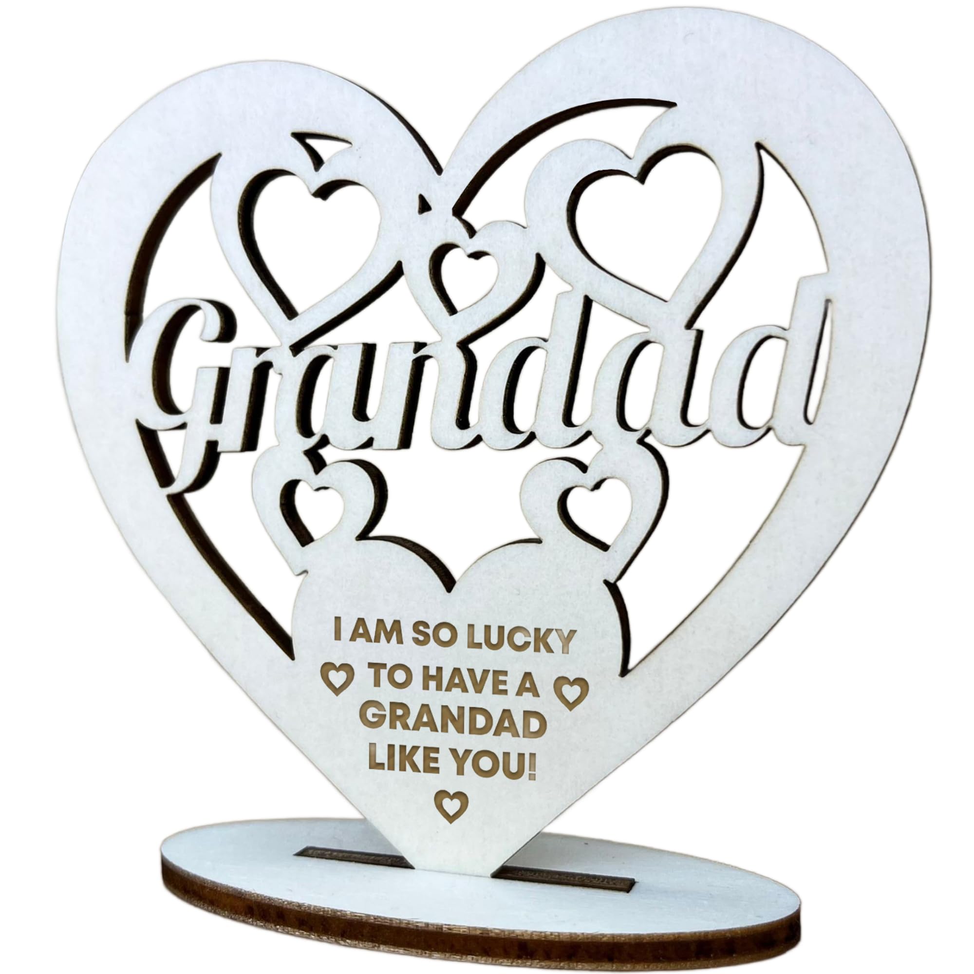 Red Ocean Grandad Plaque Standing Sign Gift For Grandad Birthday Fathers Day Gift From Grandchildren