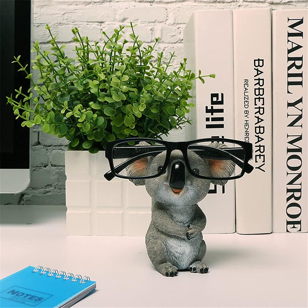 Eyeglass Holder Glasses Display Stands, Home Office Desk Decorative Glasses Accessories (Koala)