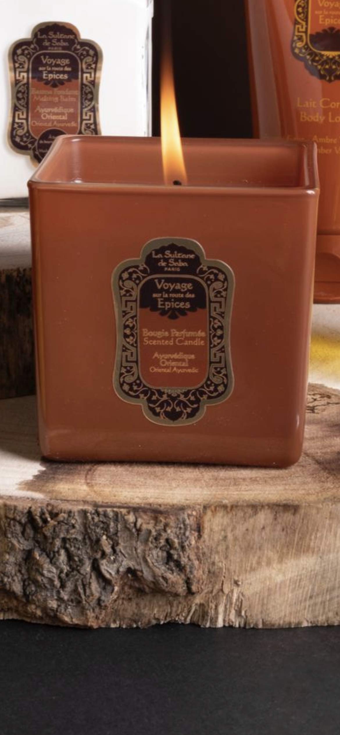 La Sultane de Saba - Bougie Ayurvédique - Ambre, Vanille, Patchouli (200Gr)