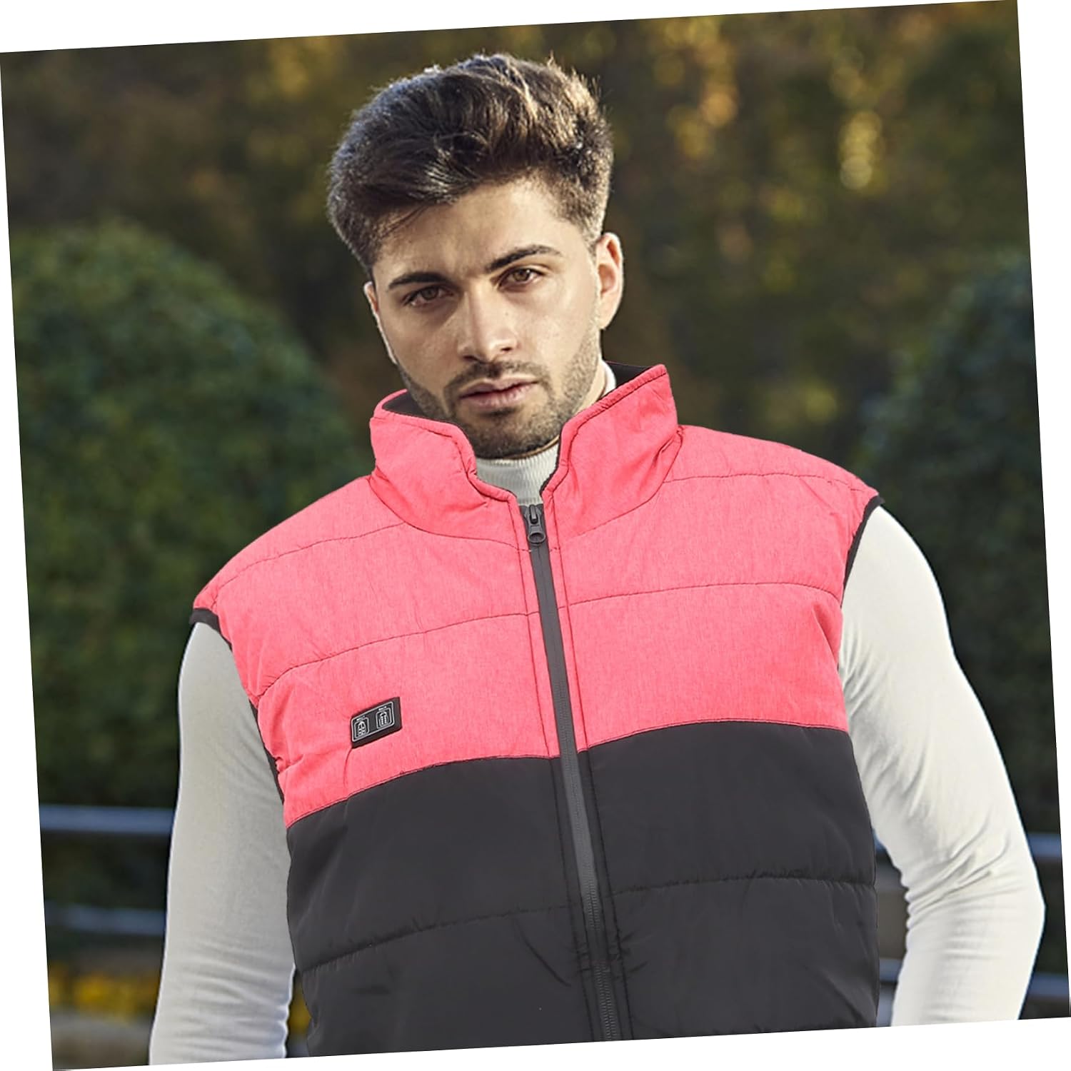 Heating Vest Heated Vest Mens Heated Outerwear Fashionable Vest Insulated Outfit Adjustable Heated Vest