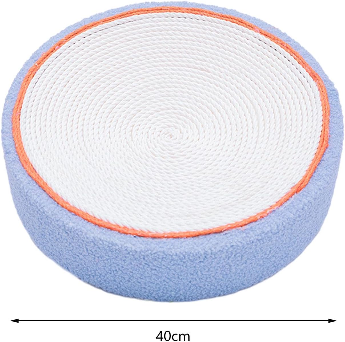 review Cat Scratcher Bed Cat Scratch Pad Kitten Kitten Training Toy 40cm Sofa Nest Nonslip Bottom Hanging Lounge Round Indoor Cats Sisal Scratcher, Blue