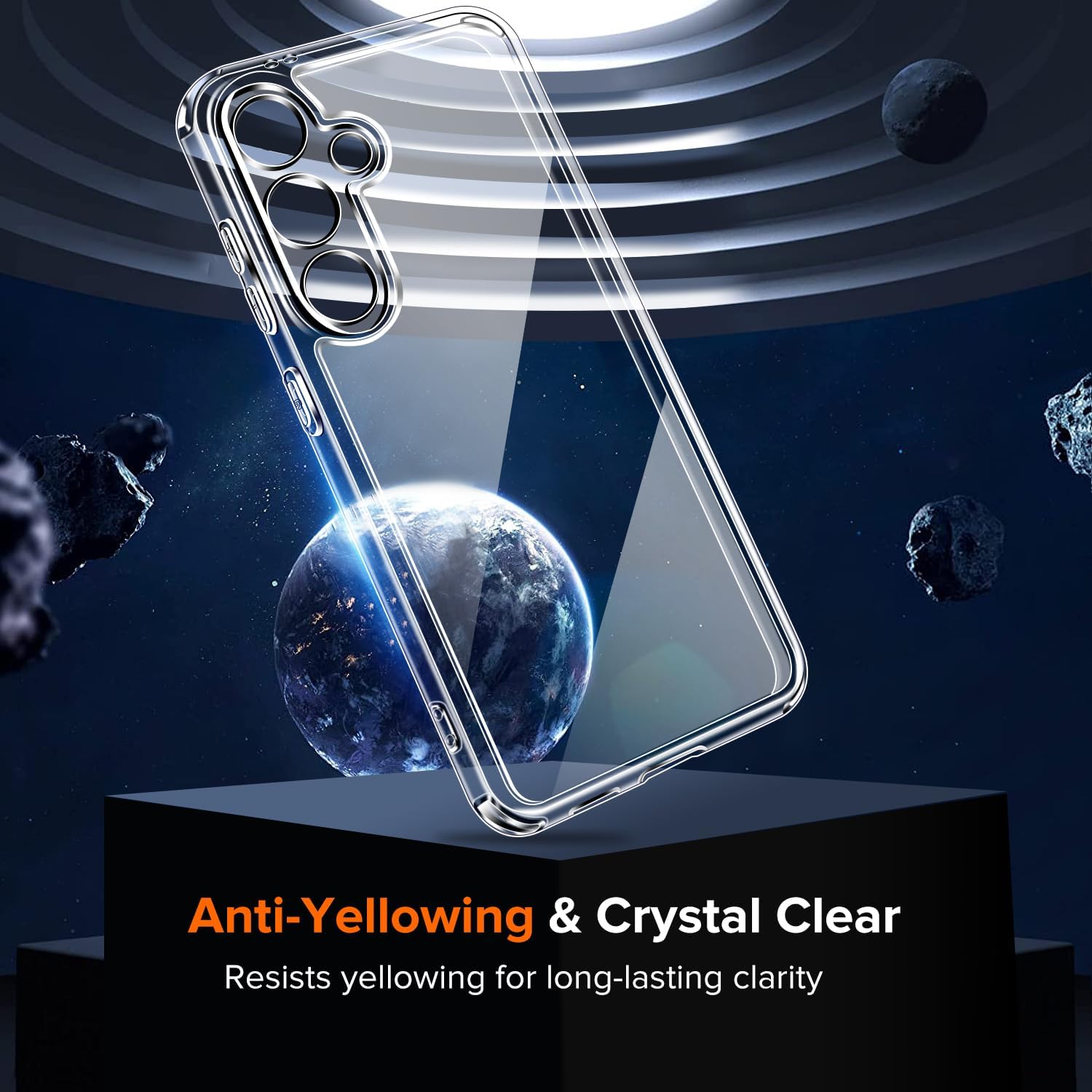 ivoler 3-in-1 Case for Samsung Galaxy S25 5G 6.2" (Not for S25 Plus 6.7") with 2 Pack Tempered Glass Screen Protector[Full Coverage], Protective Slim Phone Bumper Cover Clear [Non-Yellowing] Samsung Galaxy S25 6.2" image 3 of 9 B0DNJQS5ZN