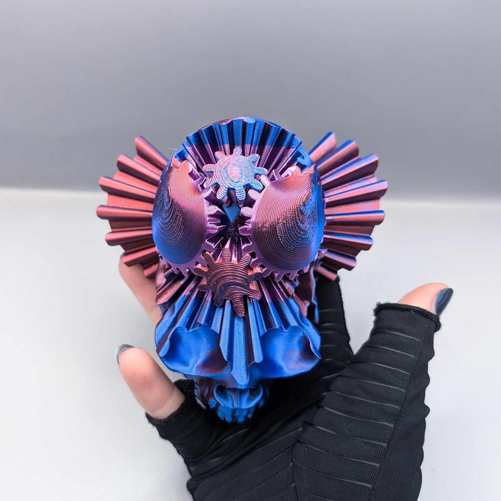 Amazon.co.jp: Skull | メカニカルスカル彫刻 | スチームパンク スカル