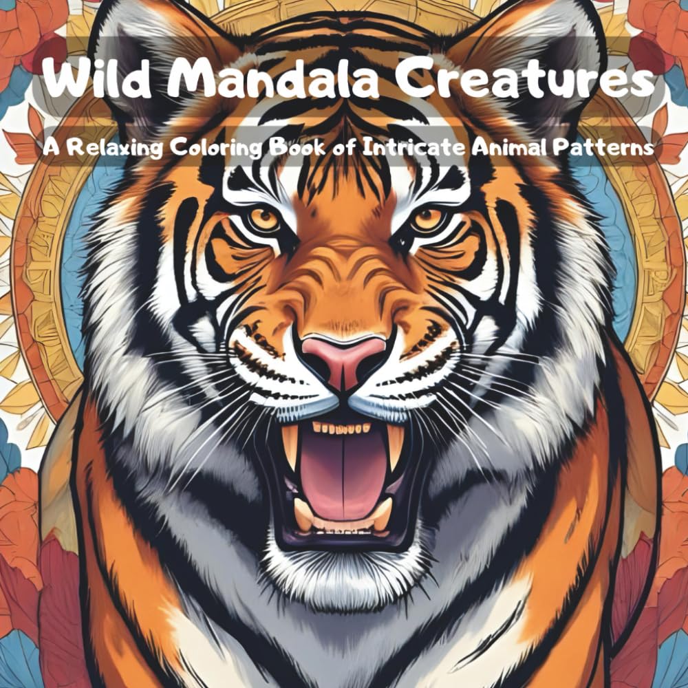 Wild Mandala Creatures: A Relaxing Coloring Book of Intricate Animal Patterns