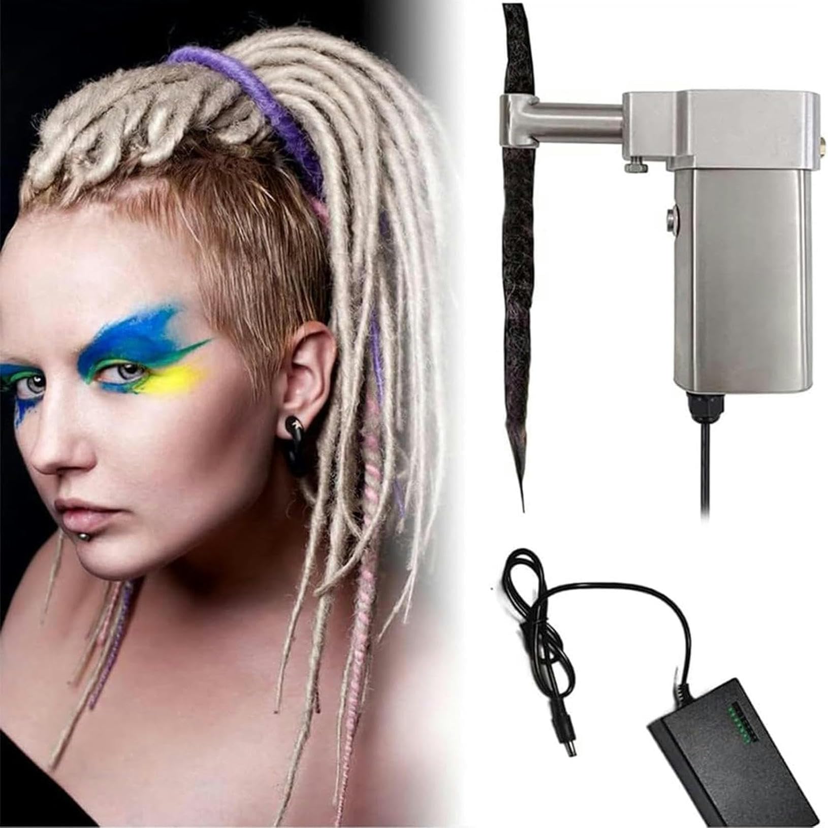 Torsadeuse de cheveux et machine à dreadlocks électrique pour coiffure afro à la maison
