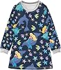 Toddler Girl Long Sleeve Dress Mermaids Fish Dolphins Casual Tunic Playwear Basic Party Dresses 2-8Years