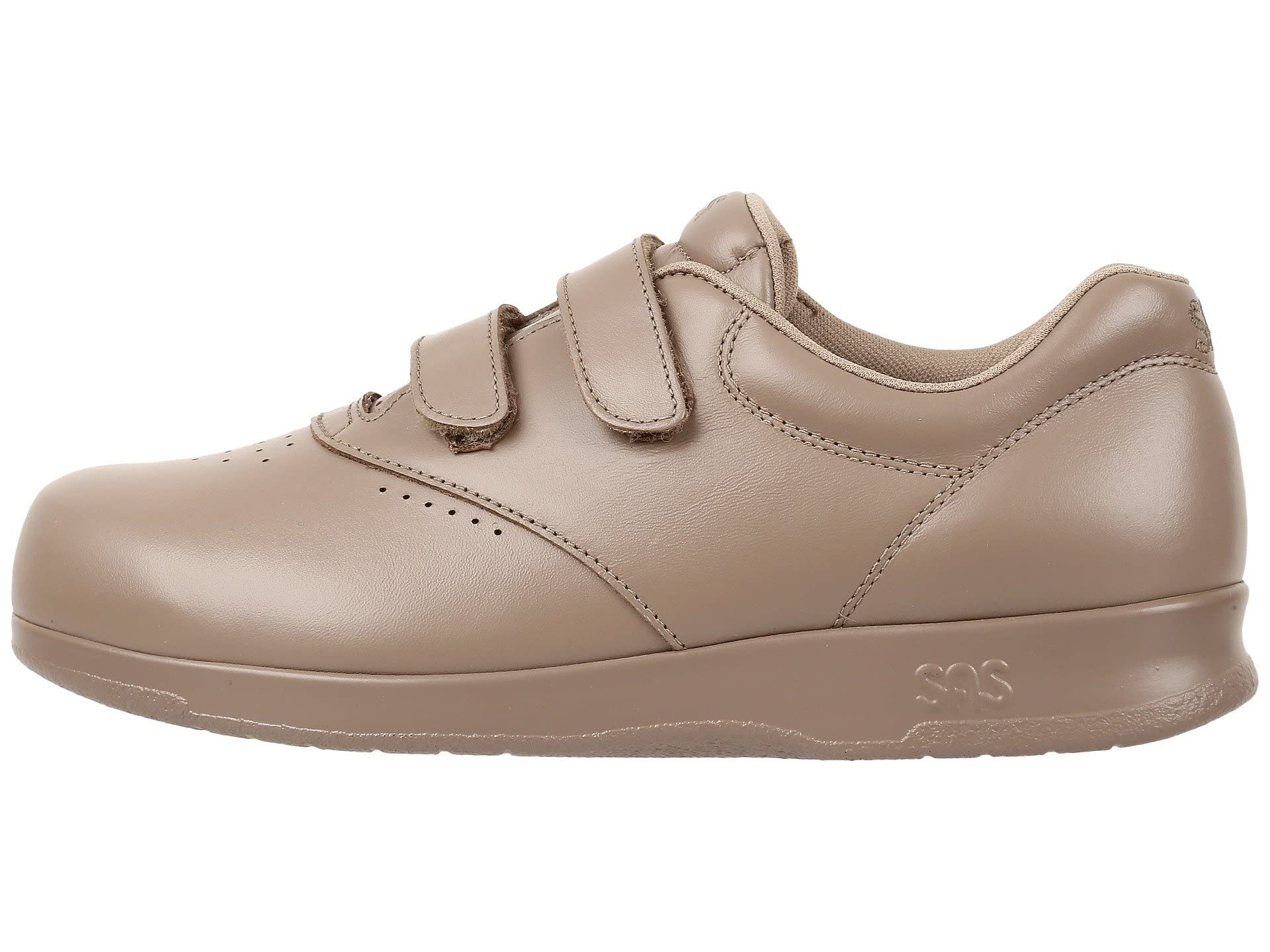 SAS Me Too Sneakers for Women - Leather Upper with Round Toe, Dual Straps Offer Hook and Loop Fastener, and Breathable Mesh Lining