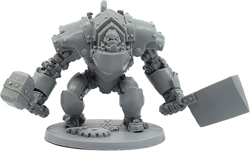 Figura miniatura Gnomish Titan, 100% resina de uretano, 2.480 in de alto, (para juegos de guerra de mesa a escala de 1.102 in), fabricada en Estados