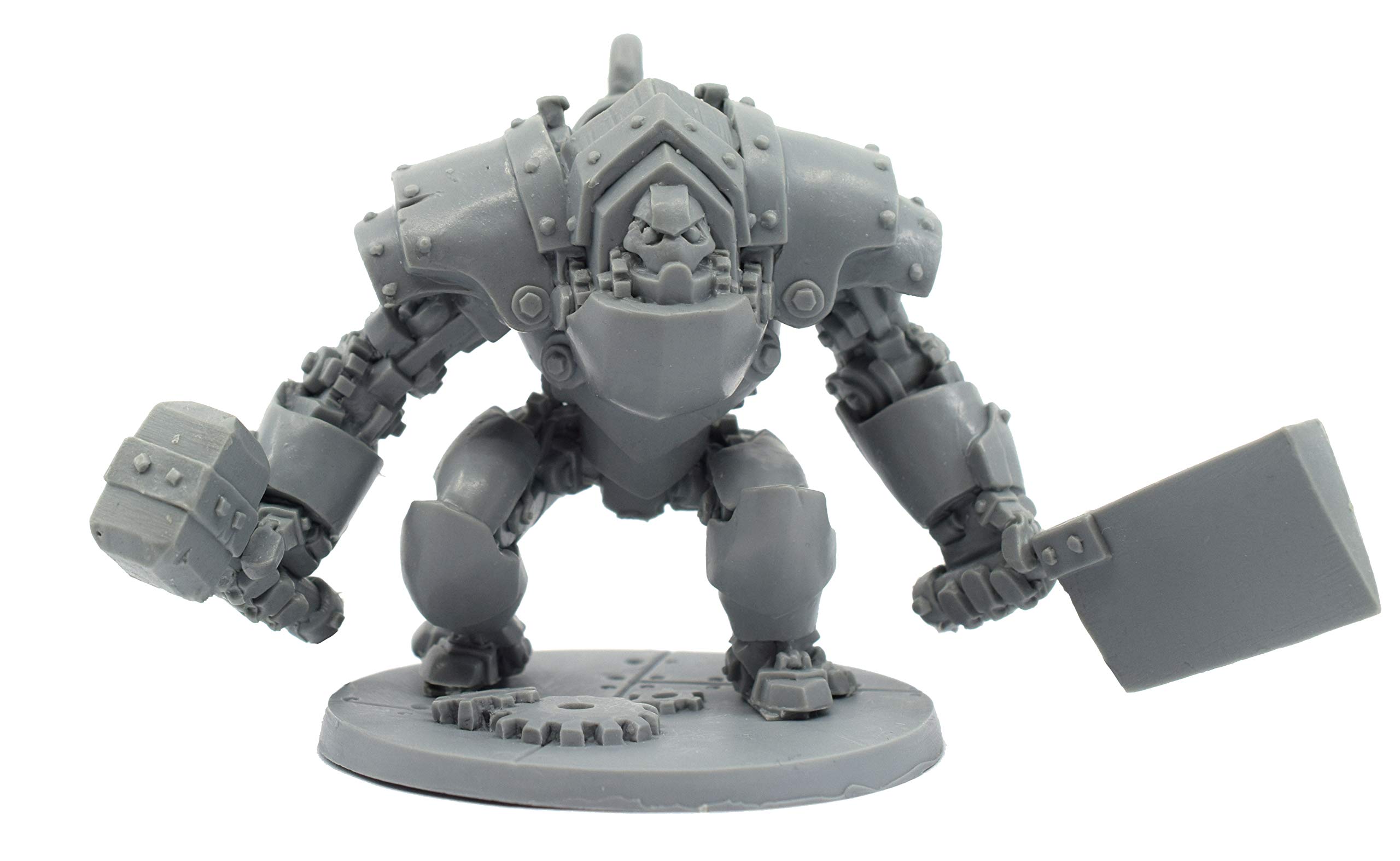 Stonehaven Miniatures Gnomish Titan Miniature Figure, 100% Urethane Resin - 63mm Tall - (for 28mm Scale Table Top War Games) - Made in USA