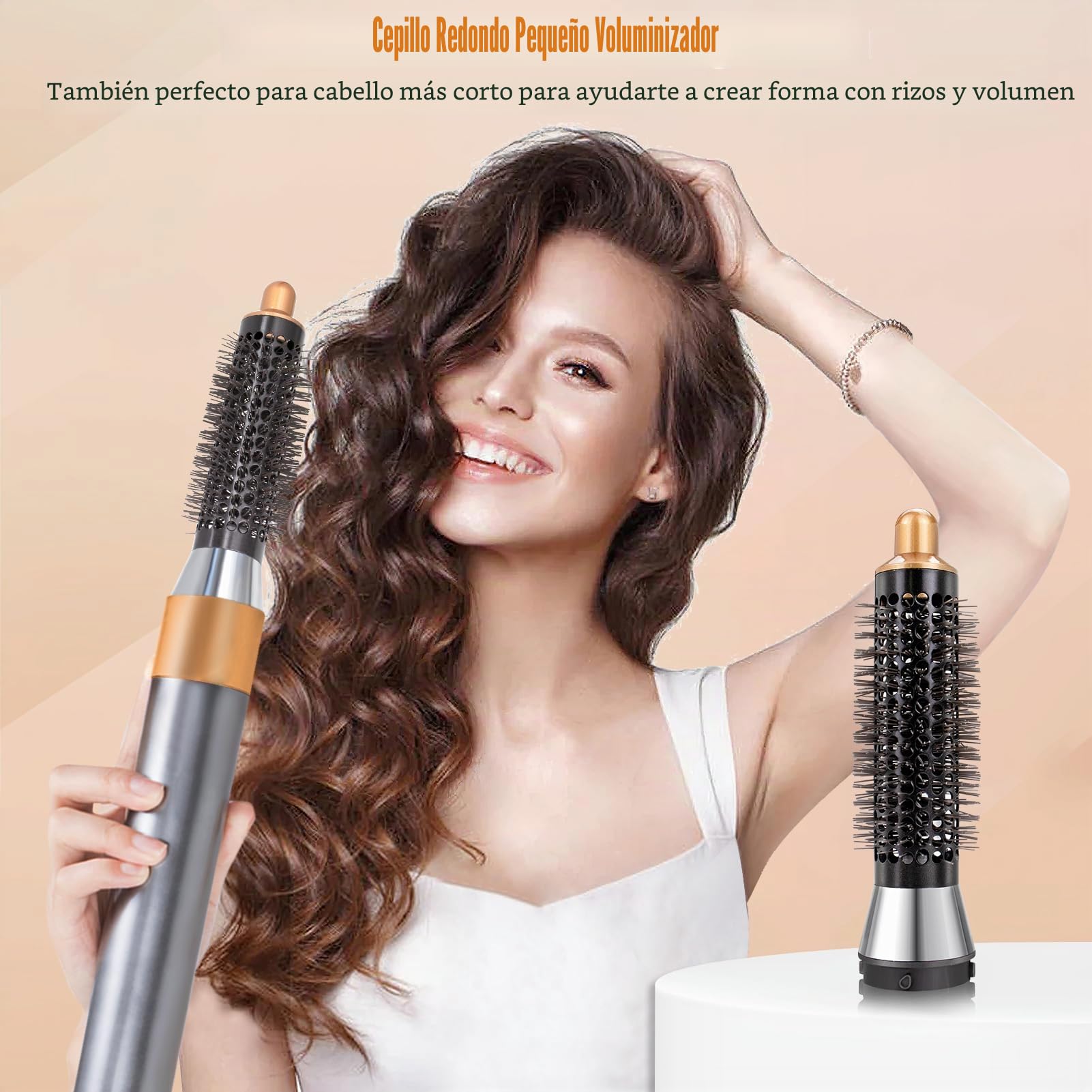 Chuancheng Accesorio de cepillo voluminizador redondo pequeño de 20 mm para Dyson Airwrap HS01/HS05, accesorios de peinado