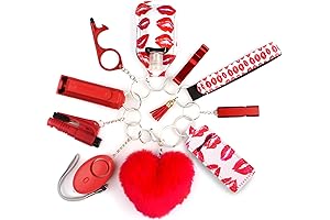Women Safety Keychain Set with Multiple Protective Tools