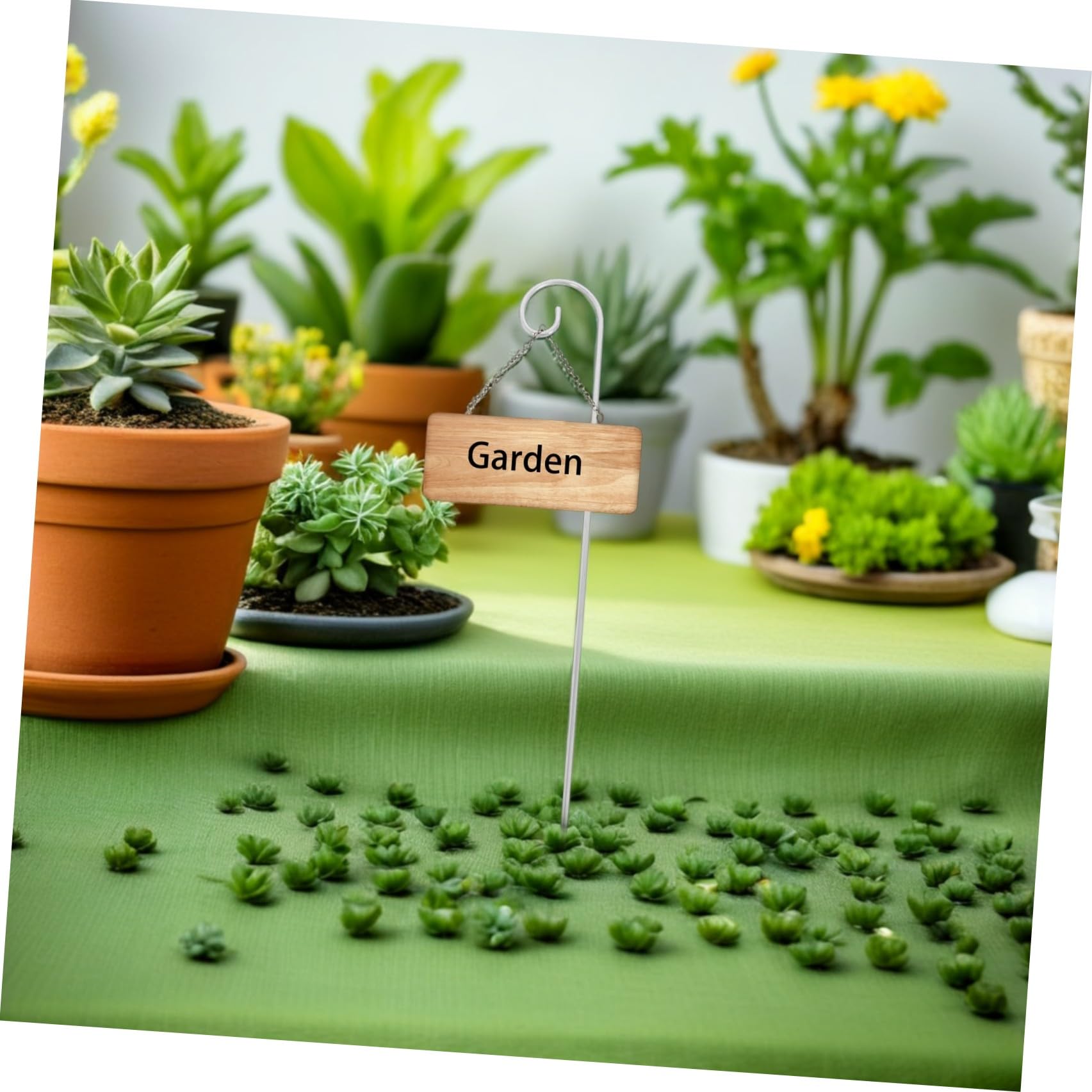 Abaodam 2 Ensembles Crochets Métalliques Floraux pour Plantes Suspendues Marqueurs De Jardin Et Lanternes Piquets De Jardin Multifonctionnels pour Aménagement Floral Et 20 Pièces * 2