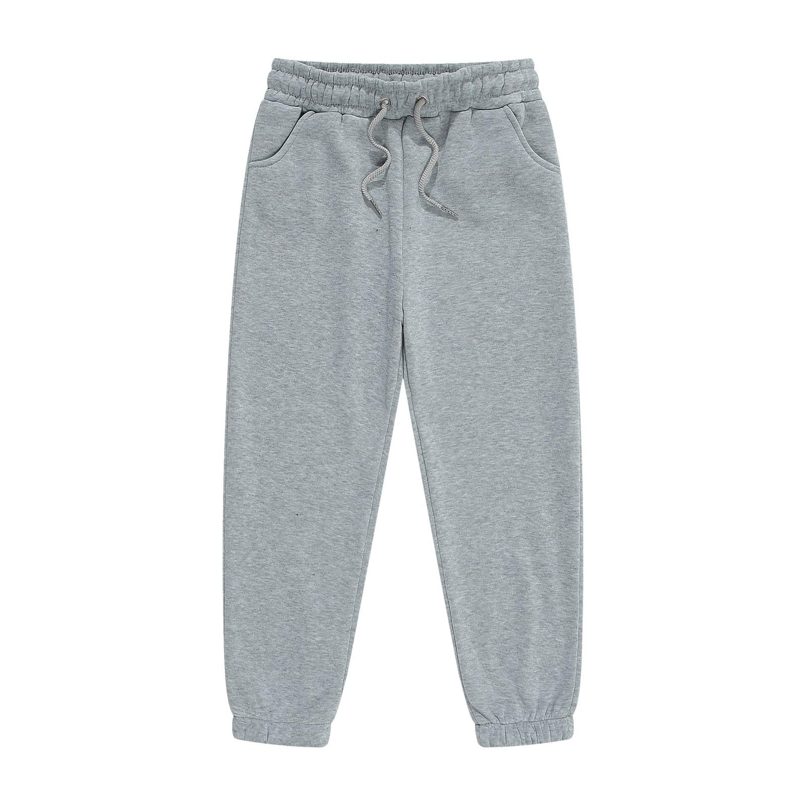 Pantaloni della tuta in pile per ragazzi e ragazze pantaloni tinta unita leggings a compressione per ragazze