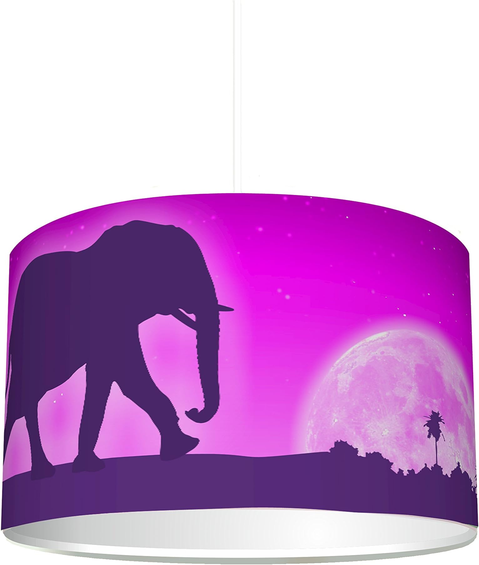 Childrens Lamp Shade 'Pink Elephant' | KL19 | perfect for nursery table lamp/hanging lamp/ceiling lamp | STIKKIPIX