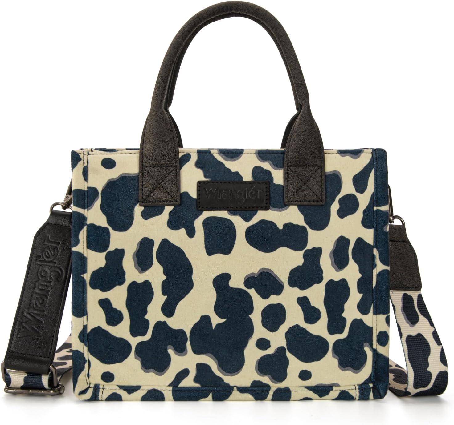 Wrangler Cow Print Small Crossbody Bags for Women Designer Purses Top-Handle Handbags