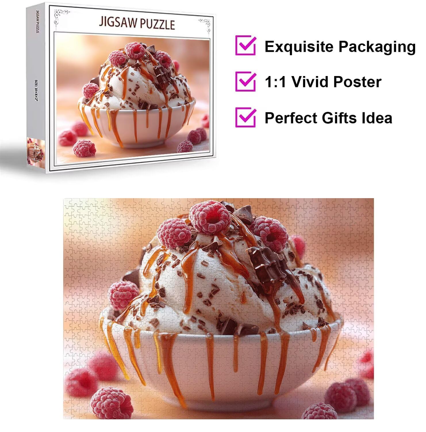 Puzzle 5000 Pezzi gelato Puzzle Legno frutta, n-11