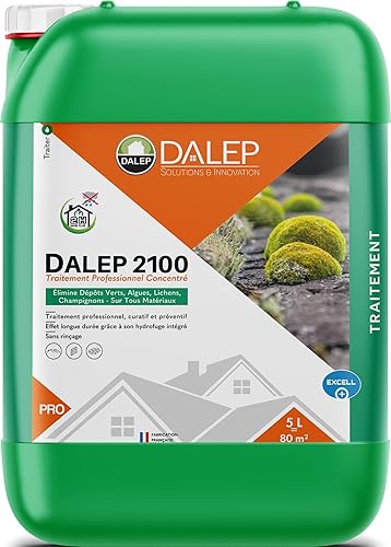 DALEP Fongicide et Antimousse Professionnel Concentré 2100 Bidon de 5