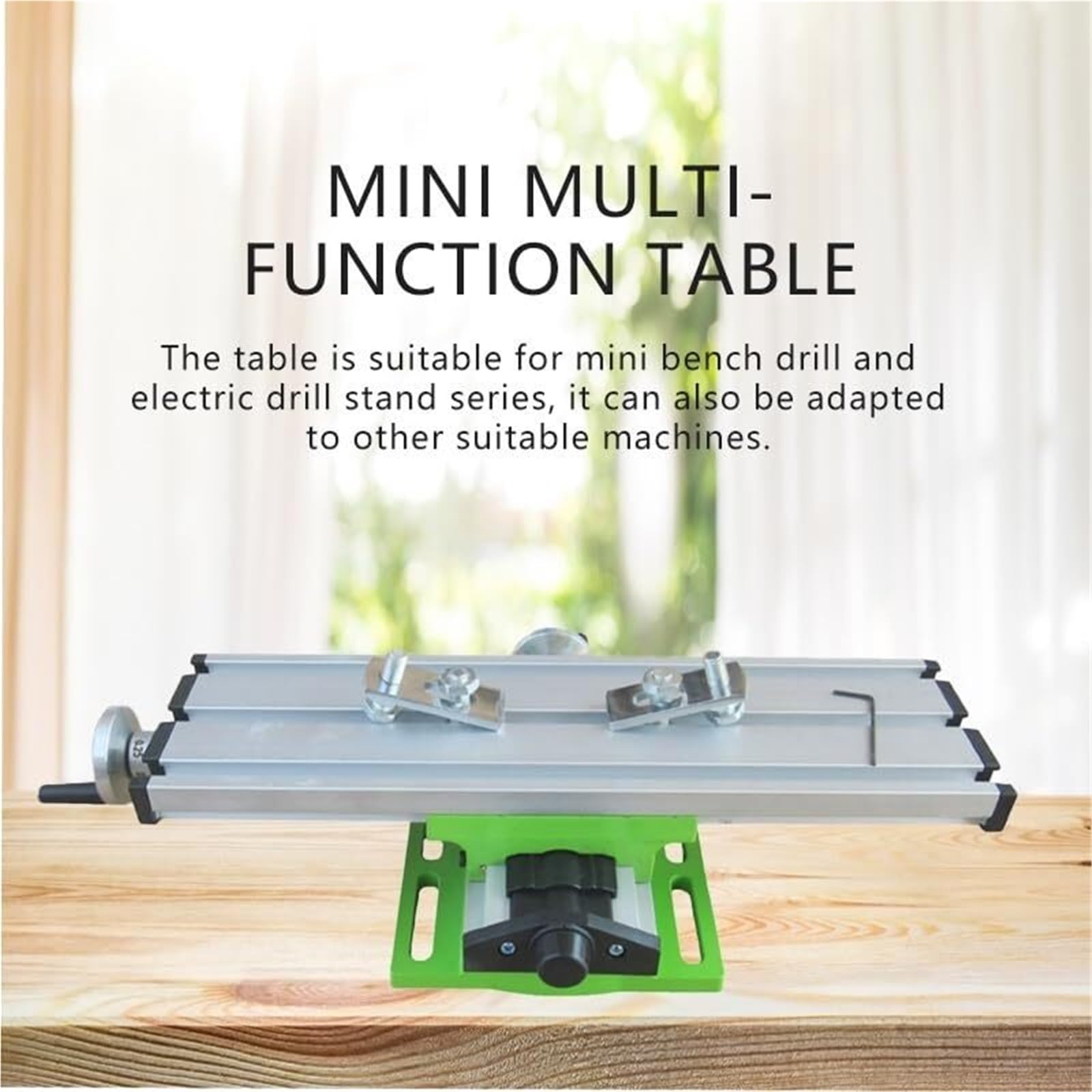 Torno, Máquina De Torno, Mini Taladro Banco Con Mesa Trabajo Cruzada Y Corredera Para Taladrar, para bricolaje CNC mecanizado madera piedra
