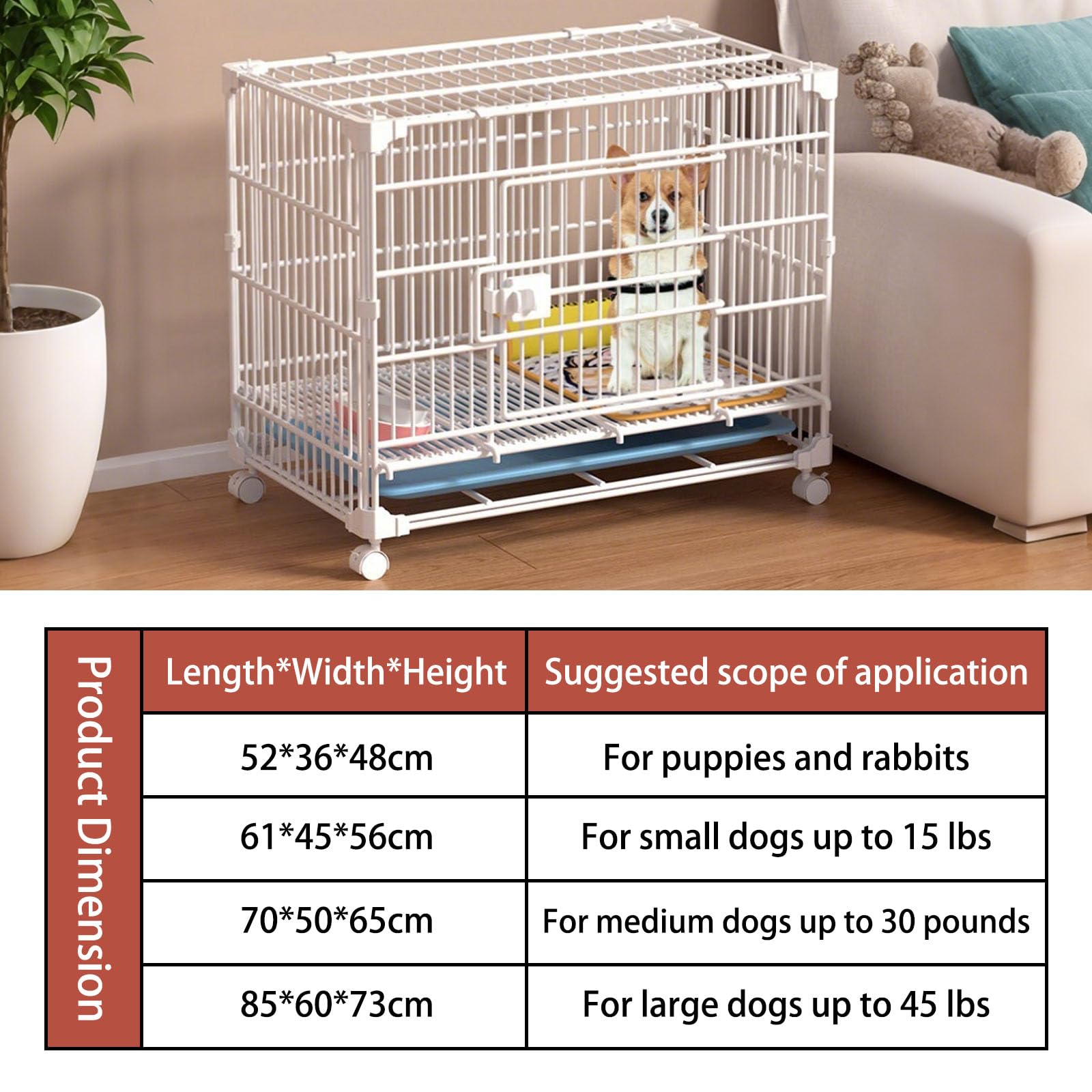 Amazon | 頑丈な犬用ケージ、大型犬用の壊れない犬用ケージ、脱出防止