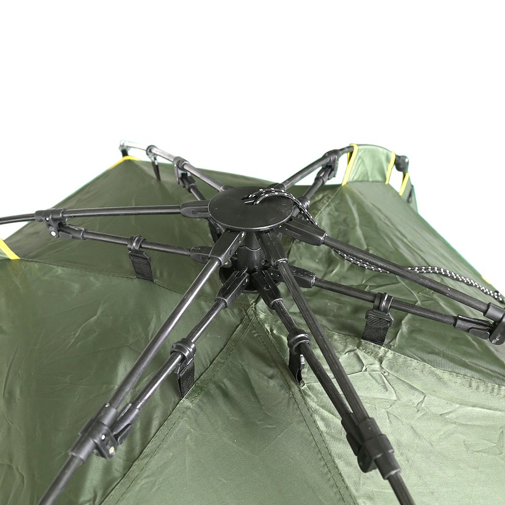 Tenda da Campeggio, Tenda Trekking, 200 * 220 cm, Panno Oxford Impermeabile, Antipioggia, Anti-ultravioletto, può ospitare 3-4 Persone, Molto Facile da installare e Piegare