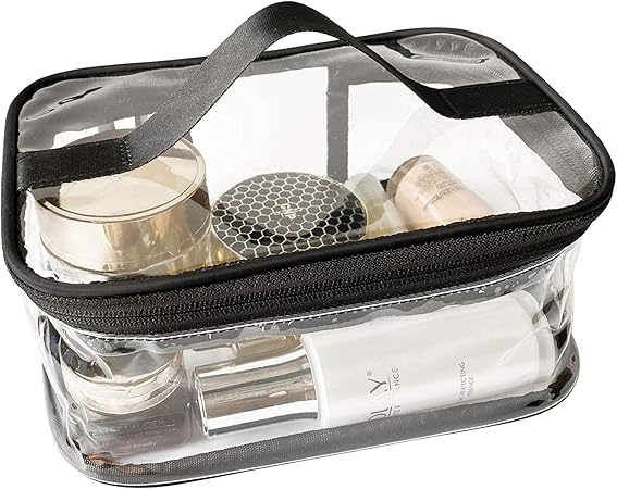 large transparent makeup bag
