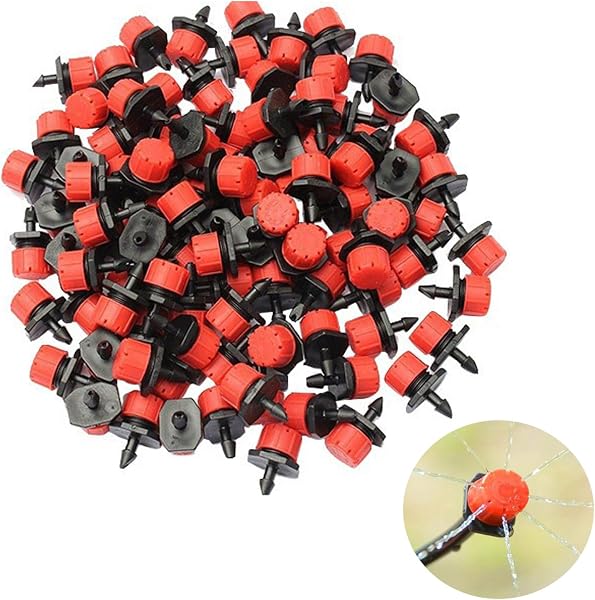 LxcshLjx 100 PCS Adjustable Drip Emitters