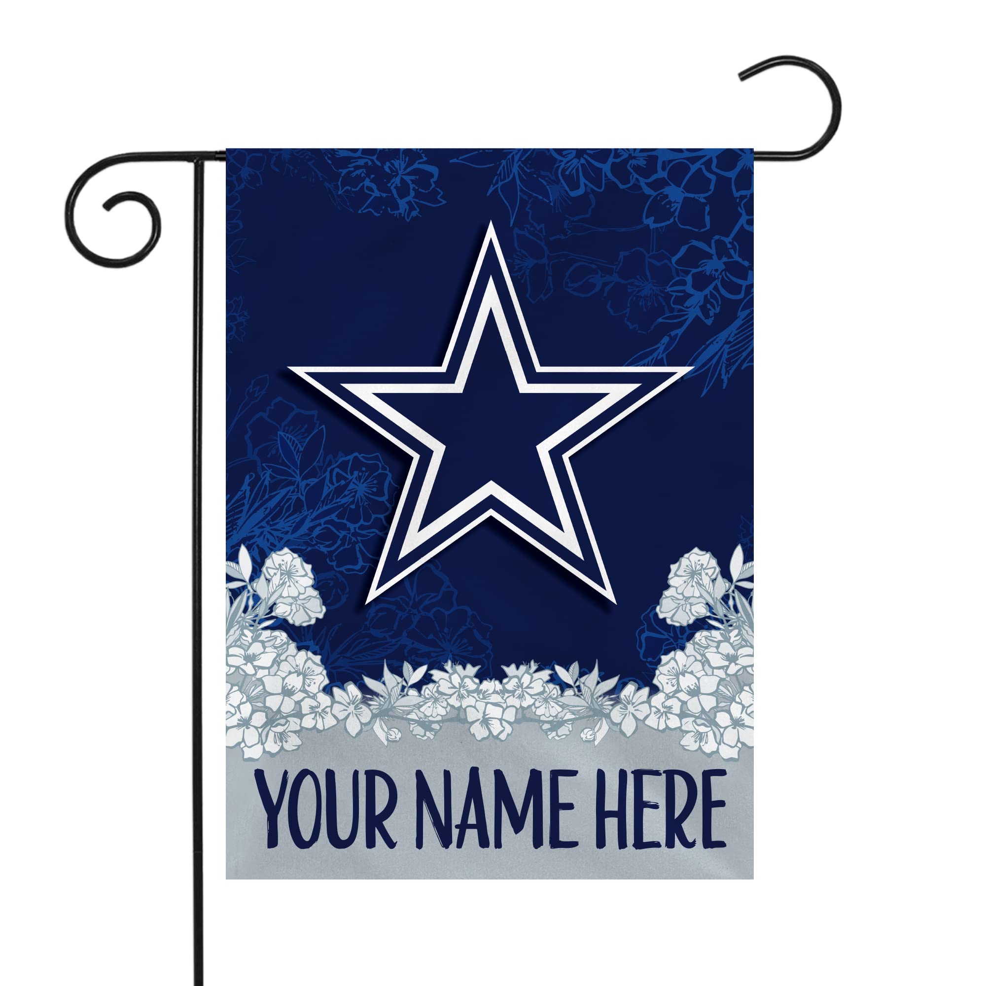 Rico Industries NFL Football Dallas Cowboys Personalized Garden Flag
