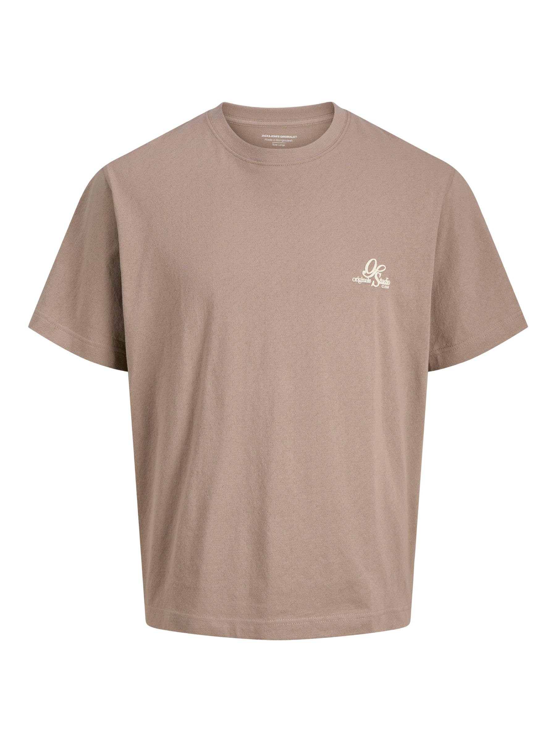 JACK & JONES Jorgramercy Back Graphic Tee Ss Cn, Mocha Meringue, L