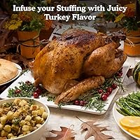 Vista 5 de Regency Wraps Bolsas de relleno de pavo, bolsa de malla 100% algodón que permite que el jugo de aves de corral le dé sabor al aderezo con extracción