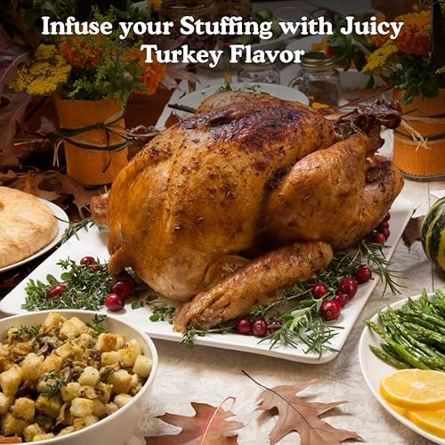 Miniatura 5 de Regency Wraps Bolsas de relleno de pavo, bolsa de malla 100% algodón que permite que el jugo de aves de corral le dé sabor al aderezo con extracción