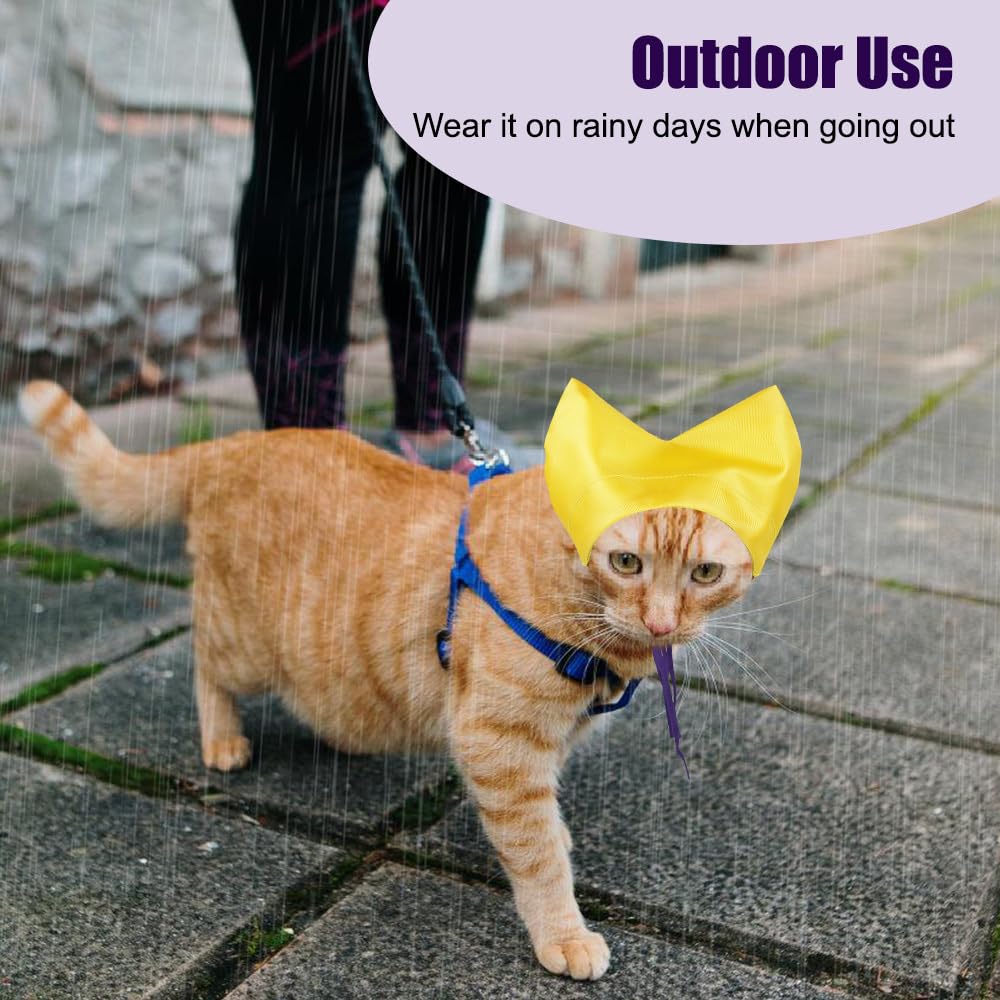 Gorros de ducha para gatos, gorro de baño impermeable para gatitos, protección para los oídos para gatos, gorro para mascotas, protector de orejas, gorro de ducha para gatos y perros pequeños, baño