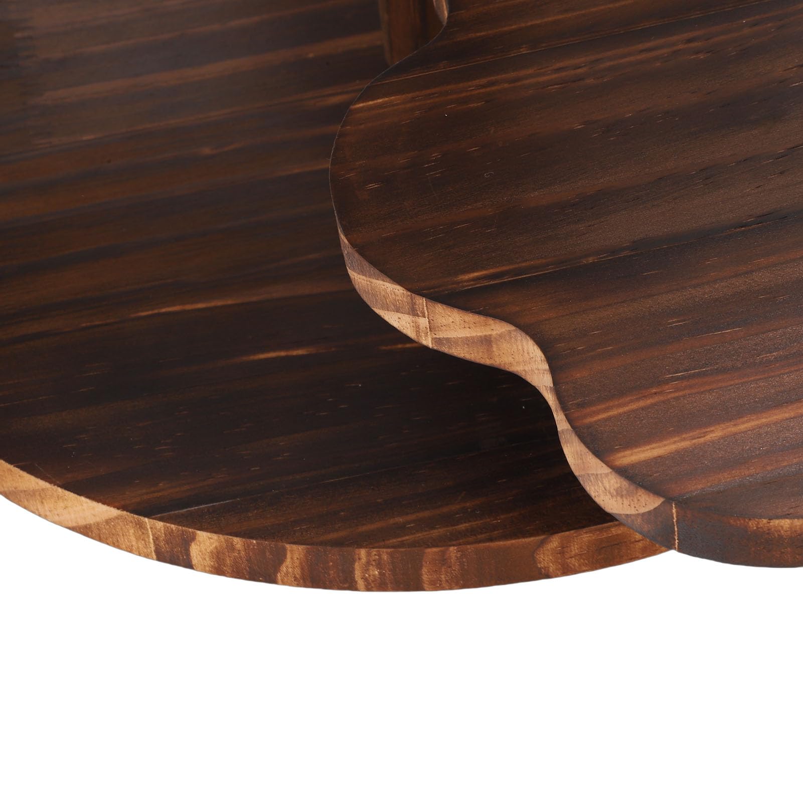 Jeanoko Soporte para Cupcakes con Forma de Flor, Elegante Torre de Madera