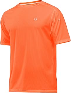 Men’s Athletic Running Shirts Workout Gym Quick Dry Short-Sleeve