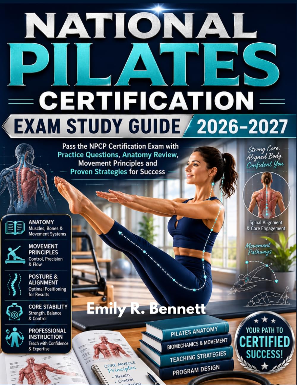 National Pilates Certification Exam Study Guide 2026-2027: Pass the NPCP Certification Exam with Practice Questions, Anatomy Review, Movement Principles and Proven Strategies for Success