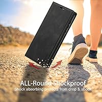 Vista 7 de Funda tipo cartera para Samsung Galaxy S22 5G con tarjetero y función atril, bloqueo magnético RFID, funda de piel con tapa para Galaxy S22 5G