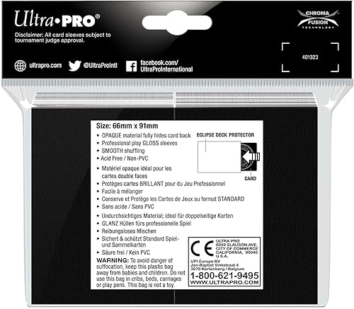 Miniatura 5 de BoardGame E-15607 Ultra Pro-Eclipse - Juego de 100 fundas estándar, color naranja calabaza